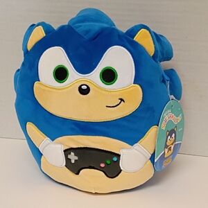 Squishmallows Blue Hedgehog Plush Toy
